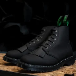 Sale Black Greasy 6 Eye Astronaut Boot & Boot Kiltie Bundles|Logger Boots