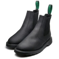 Hot Black Greasy Shearling Lined Dealer Boot Women Shearling Lined Boots|Dealer Boots
