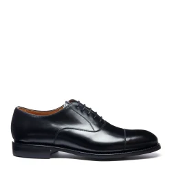 Sale Black Hi-Shine 5 Eye Oxford Shoe Oxford Shoes|Logger Boots