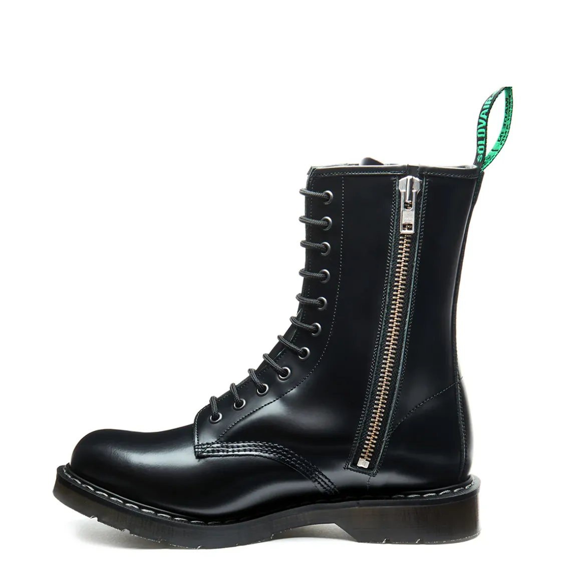 Cheap 11 Eye Zip Derby Boot Women Zip Boots|Derby Boots