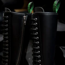 Cheap 20 Eye Zip Derby Boot Women Derby Boots|Zip Boots
