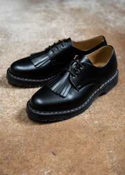 Fashion Black Hi-Shine Gibson Shoe & Shoe Kiltie Bundles|Logger Boots
