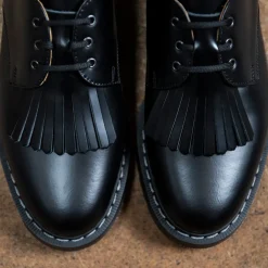 Fashion Black Hi-Shine Gibson Shoe & Shoe Kiltie Bundles|Logger Boots