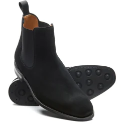 Fashion Black Suede Chelsea Boot Logger Boots|Chelsea Boots