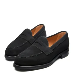 Outlet Black Suede Penny Loafer Loafers|Logger Boots