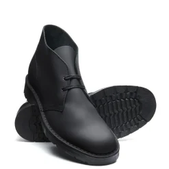 Outlet Black Waxy Chukka Boot Logger Boots|Chukka Boots