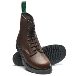 Cheap Brown Country Calf Grain 8 Eye Derby Boot Logger Boots|Derby Boots