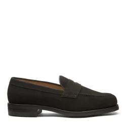 Discount Brown Suede Penny Loafer Loafers|Logger Boots