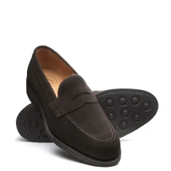 Discount Brown Suede Penny Loafer Loafers|Logger Boots