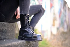 Best Englander Black 11 Eye Steel Toe Derby Boot Steel Toe Boots|Logger Boots