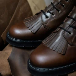Cheap Gaucho Crazy Horse 6 Eye Astronaut Boot & Boot Kiltie Bundles|Logger Boots