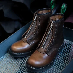 Discount Gaucho Crazy Horse 8 Eye Derby Boot & Zip Guard Bundles|Logger Boots