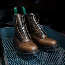 Discount Gaucho Crazy Horse 8 Eye Derby Boot & Zip Guard Bundles|Logger Boots
