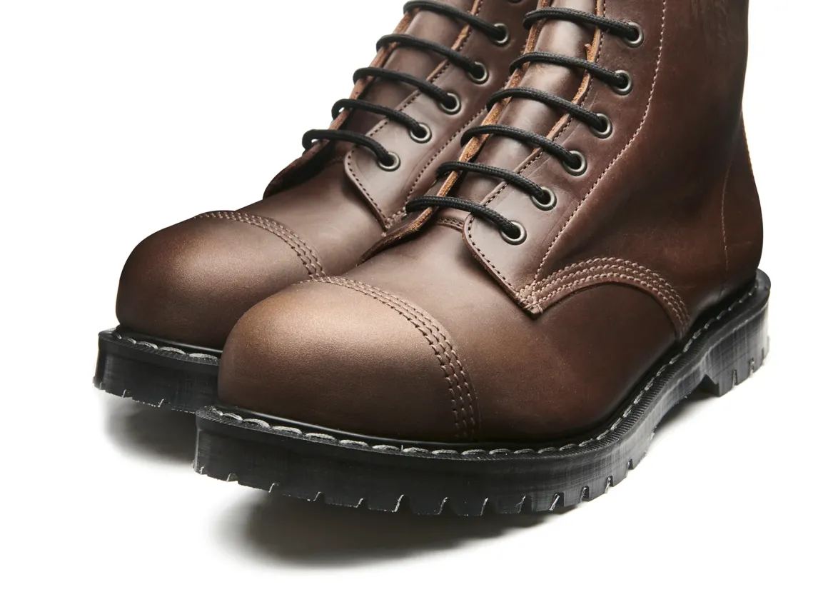 Discount Gaucho Crazy Horse 8 Eye Steel Toe Derby Boot Steel Toe Boots|Logger Boots