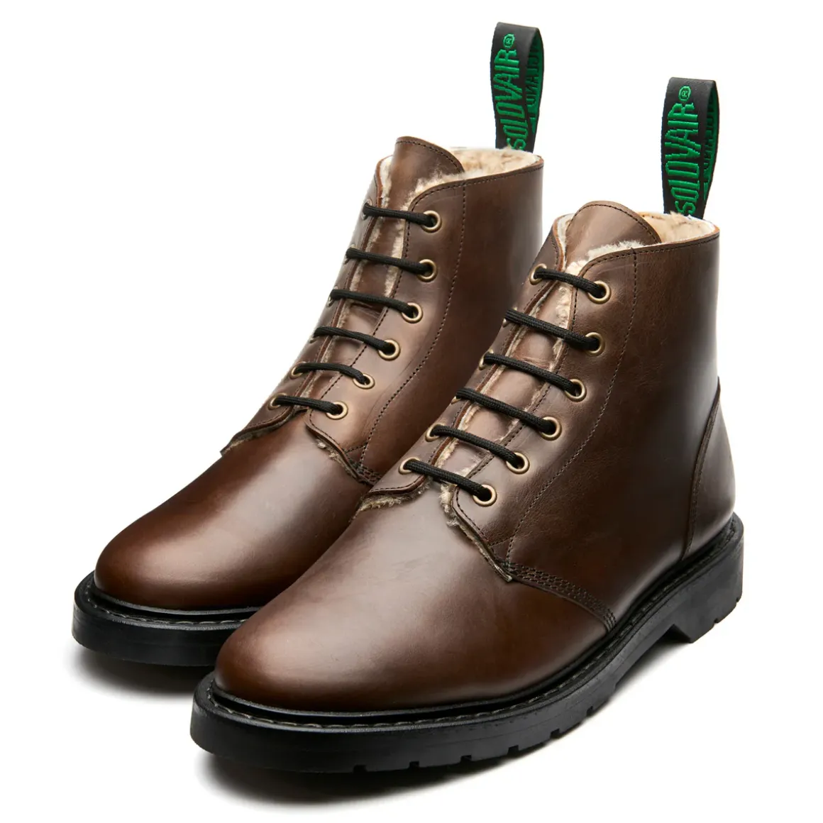 Fashion Gaucho Crazy Horse Shearling Lined 6 Eye Astronaut Boot Women Shearling Lined Boots|Derby Boots
