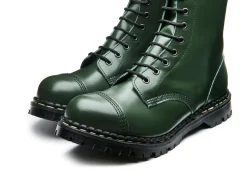 Sale Green Hi Shine 10 Eye Steel Toe Capped Derby Boot Women Steel Toe Boots|Derby Boots