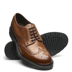 Cheap Tan Calf 5 Eye Gibson Brogue Shoe Gibson Shoes|Brogue Shoes