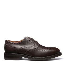 Best Walnut Brown Grain-Calf 4 Eye Gibson Brogue Shoe Gibson Shoes|Logger Boots